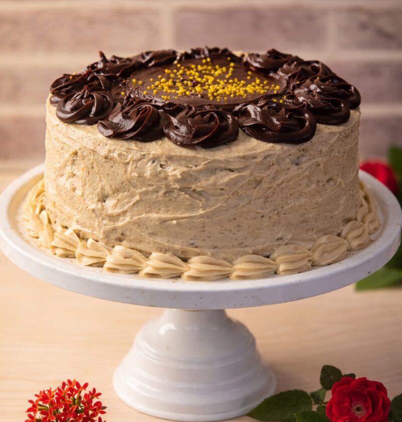 Dark Chocolate Malt Cake