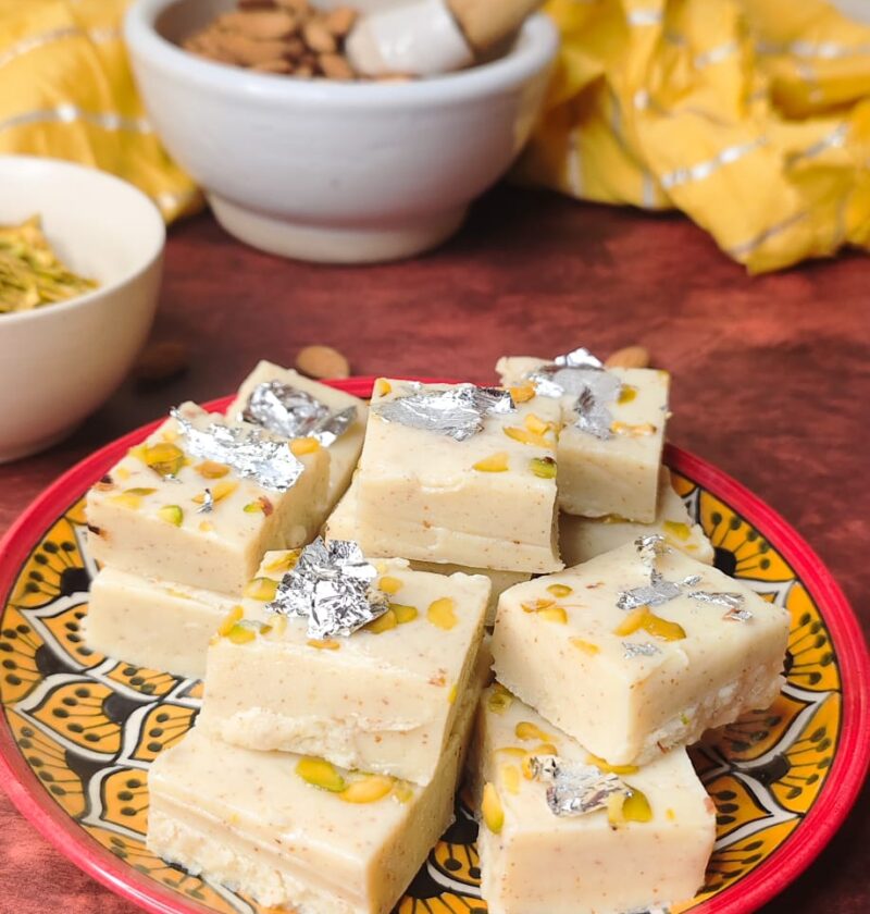 Easy Milk Powder Burfi