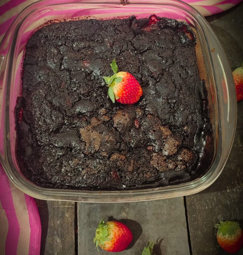 Eggless Chocolate Fudge Pudding