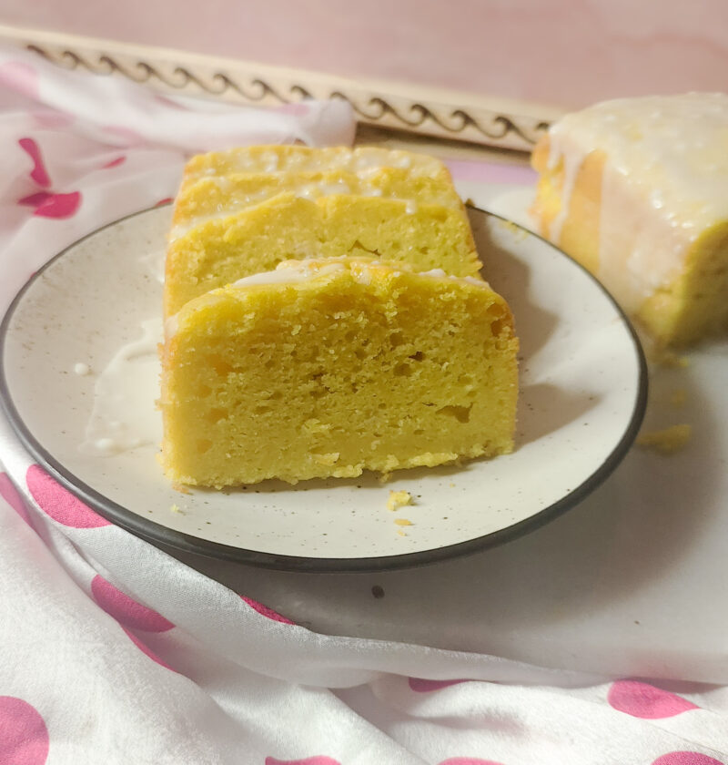 Eggless Lemon Loaf Cake