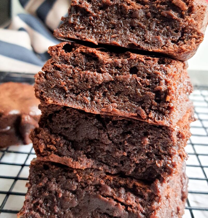 Eggless Malted Chocolate Brownies
