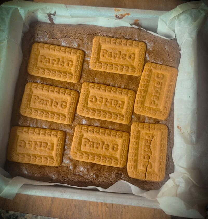 Fudgy Parle G Brownies