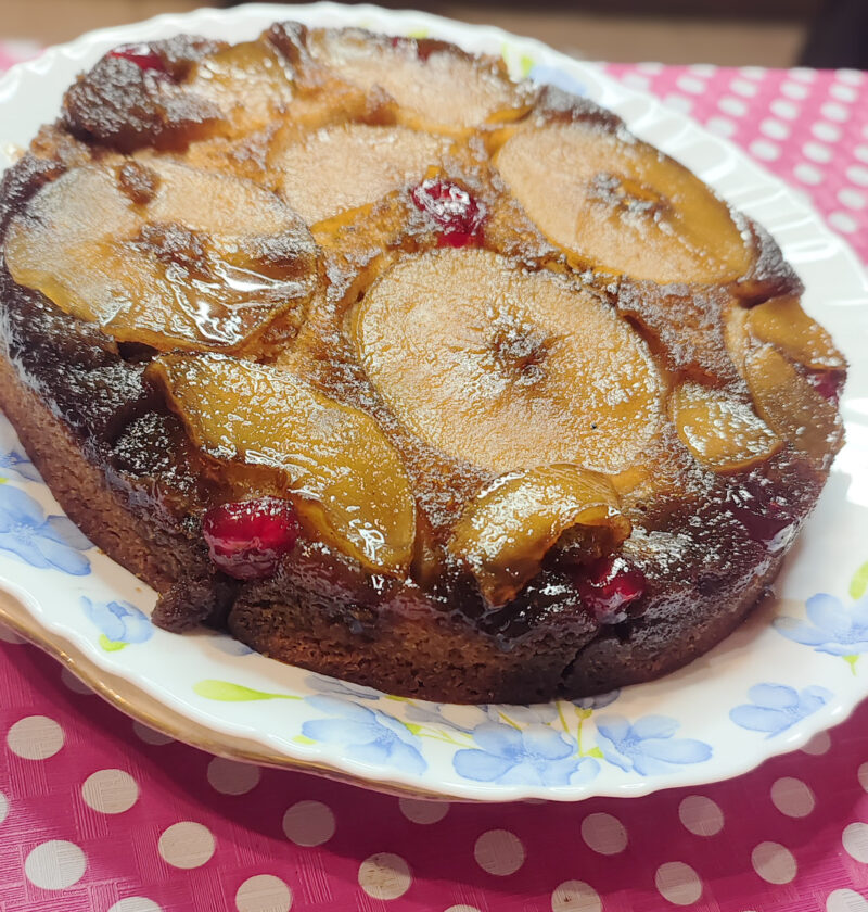 Honey Apple Upside Down Cake
