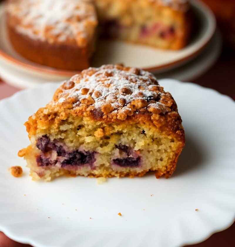 Mixed Berry Streusel Coffee Cake